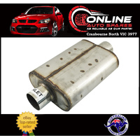 Outlaw Stainless Steel 3" Flowmaster Style Chambered Muffler Centre/Centre