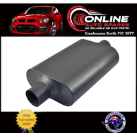 Aluminized Steel 3" Flowmaster Style Chambered Muffler Centre Inlet/Outlet