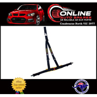ECE Approved 3-POINT Racing Harness Black race seat belt