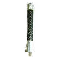 Universal Antenna / Aerial Stubby Short Bee Sting- Carbon Fiber With Silver Ends