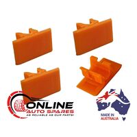 Holden Commodore Door Lock Knob Retainer Clips x4 ORANGE NEW VN VP VG VQ VR VS