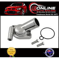 Chrome Single Port Thermostat Housing fit Holden V8 253 308 + Bolts + Seal