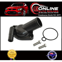 Black Single Port Thermostat Housing fit Holden V8 253 308 + Bolts + Seal