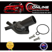 Black Twin Port Thermostat Housing fit Holden V8 253 308 + Bolts + Seal