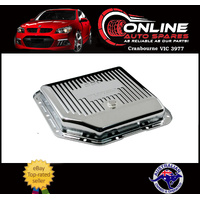 Chrome Steel TH350 Automatic Transmission Pan - auto fluid sump