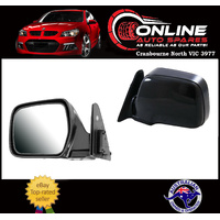 Door Mirror LEFT fit Toyota Landcruiser 80 Series MANUAL 90-98 Black