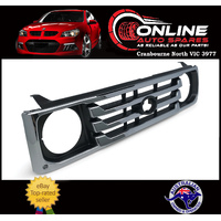 Grille Grey / Chrome fit Toyota Landcruiser 78 79 Series Ute Troopy 1999-2007