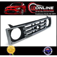 Grille Black / Chrome fit Toyota Landcruiser 78 79 Series Ute Troopy 1999-2007