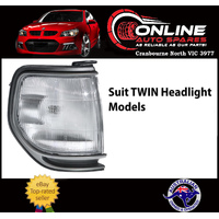 Front Corner Park Light RIGHT fit Toyota Landcruiser 80 Series TWIN Light SILVER