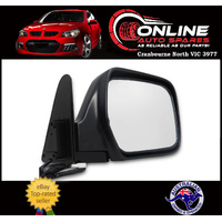 Electric Door Mirror RIGHT Suit Toyota Landcruiser 80 Series BLACK rear view
