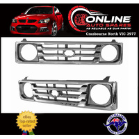 Grille CHROME fit Toyota Landcruiser 78 79 Series Ute Troopy 1999-2007 NEW grill