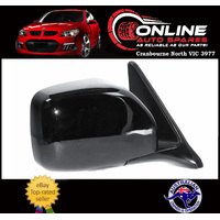 Door Mirror RIGHT - ELECTRIC fit Toyota Landcruiser 100 Series Black 98 -07 rear view