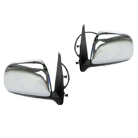 Pair of Chrome Electric Door Mirrors for Toyota Hilux 2005-2011 SR/SR5/Workmate