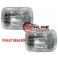 SEALED Headlights PAIR 7x5" 60/55W Rectangle Universal fit Toyota Holden Ford 
