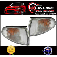 Front Corner Lamp PAIR fit Mitsubishi Lancer CC Sed Wag CE Wagon indicator parker
