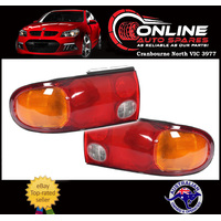 Taillight PAIR fit Mitsubishi Lancer CC 6/92-5/96 4Dr Sedan ADR tail light lamp