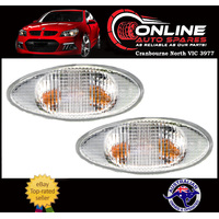 Side Guard Indicator Light Pair fit Mitsubishi Lancer CH Clear repeater lens lamp