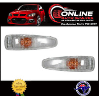 Side Guard Indicator Light Pair fit Mitsubishi Outlander 06-13 Clear lamp