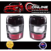Taillights PAIR fit Mitsubishi Pajero NH NJ NK 91-97  NEW Tinted Red & Clear