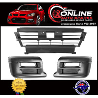 Front Bumper Bar Set x3 fit Mitsubishi Triton MK 10/96-01 L22 Left Right Centre