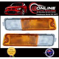 Front Bar Indicator / Parker PAIR fit Mitsubishi Triton MK 1996-2006 turn lamp