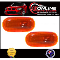 Side Guard Indicator Light PAIR fit Mitsubishi Triton MK ML MN Amber repeater 