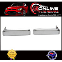 Front Outer Door Handle PAIR CHROME fits Nissan Navara D22 Ute 10/01-15 2WD 4WD