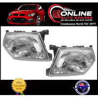 Headlight PAIR fit Nissan Patrol GU Y61 1997-2001 head light lamp rh lh