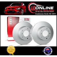 Protex ULTRA Front Disc Brake Rotors x2 fit Ford AU 98-00 6cyl or V8 DR500