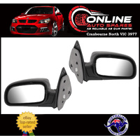 Door Mirror PAIR Black ELECTRIC fit Ford AU BA BF Falcon fairmont rear view