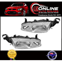 Headlight PAIR Chrome fit Ford Falcon / Futura EF / XH Ute 8/94-9/96 head light