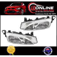 Headlight PAIR fit Ford EF EL Fairmont NF NL DF DL Fairlane LTD Ghia head light