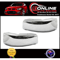 Holden Rodeo TF 88-97 FRONT CHROME Bumper Bar End PAIR Metal Dipped Type