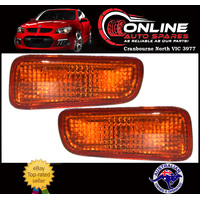 Holden Rodeo TF Front Bar Indicator PAIR 97-03 Suit Plastic Bumper -turn signal