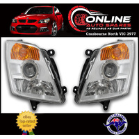 Headlight PAIR fit Holden Rodeo RA 10/2006-6/2008 Left + Right head light lamp