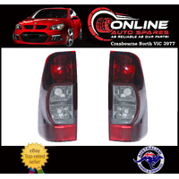 Taillight PAIR - TINTED / Smokey Fit Holden Rodeo RA 06-08 rh lh tail light lamp