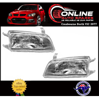 Headlights PAIR fit Holden Barina 89-94 & Suzuki Swift 89-99 MF MH head light 