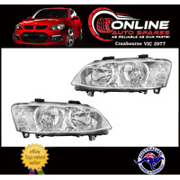 Chrome Headlight PAIR fit Holden Commodore VE Series 2 Omega Berlina head lamp