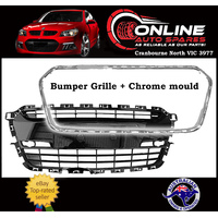 Front Bumper Bar Grille + Chrome Surround fit Holden Commodore VF SS SSV SV6 NEW