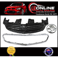 Top Grille + Chrome Surround + Badge Combo Holden Commodore VF SS SSV SV6 grill