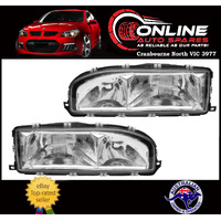 Holden Commodore VL Headlight PAIR 86-88 Left + Right head light lamp