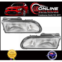 Headlight PAIR fit Holden VR VS Commodore Statesman Calais head light lamp lens