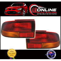 Holden Commodore Taillight PAIR VR VS Sedan Red / Amber lh rh tail light lamp lens