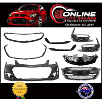 FULL Front Bumper Bar Kit Holden Commodore VF SS SSV SV6 Series 2 15-17 Black