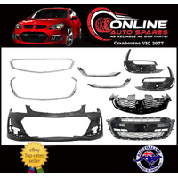 FULL Front Bumper Bar Kit Holden Commodore VF SS SSV SV6 Series 2 15-17 Chrome