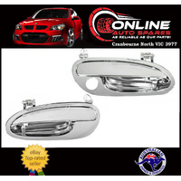 Front CHROME Outer Door Handle PAIR L + R fit Holden Commodore VT VX VU VY VZ