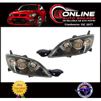 Headlight PAIR Suit Mazda 3 BK HATCH 1/2004-2/2009 LH RH head light lamp