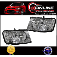 Headlight PAIR fit Nissan Patrol GU Wagon 8/04-12/09 head light lamp lh rh