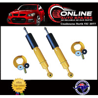 HEAVY DUTY Rugged Front Shock Absorbers PAIR fit Nissan Navara D40 05-15 2x4 4x4