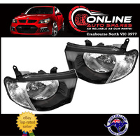 Headlight Pair LH+RH fit Mitsubishi Triton Ute ML 06-09 GLS GLX-R VR head lamp